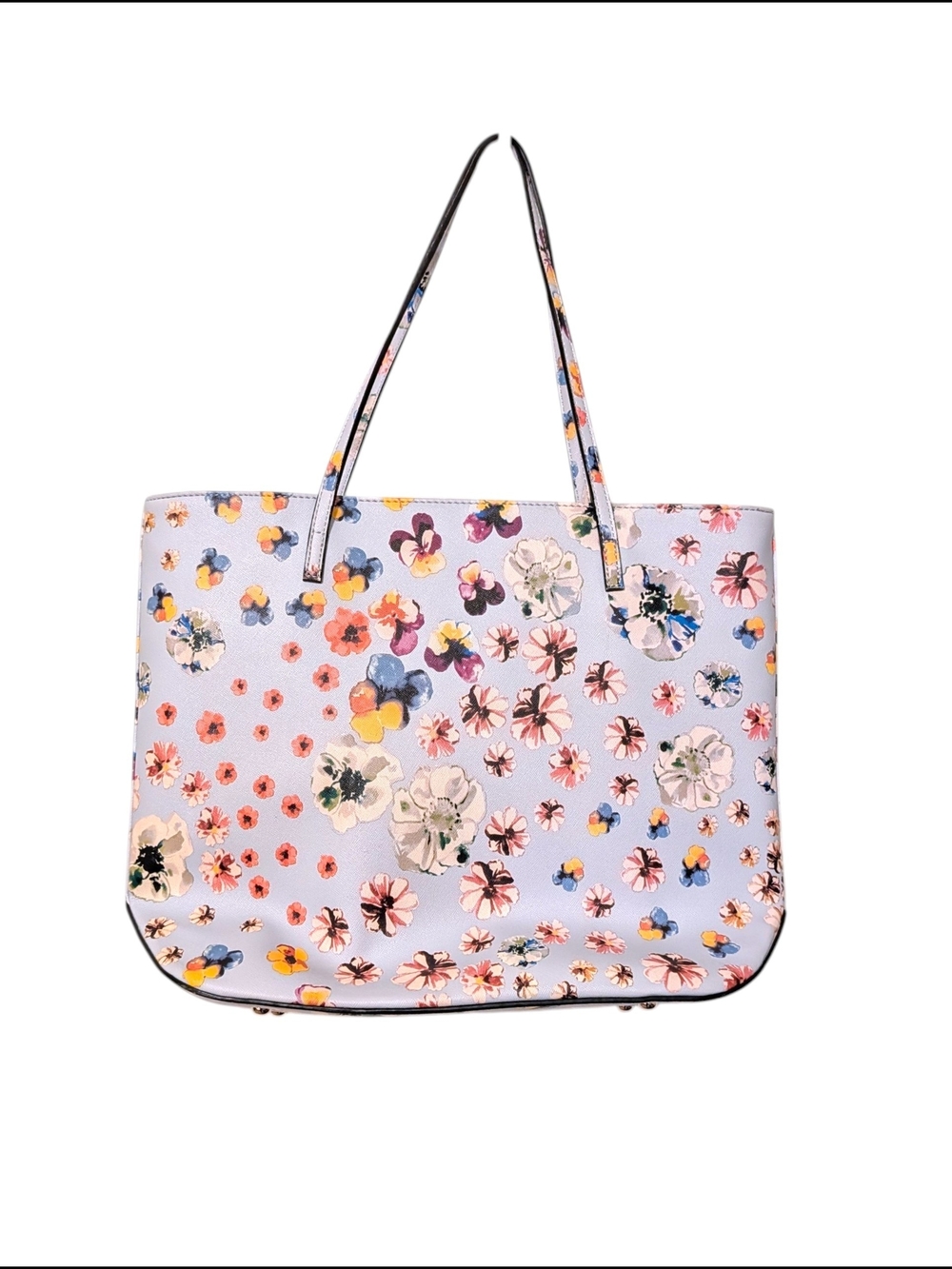 Nine West Pastel Blue Floral Tote - Picture 5 of 10